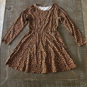 Place Brown and Black Leopard Dress.